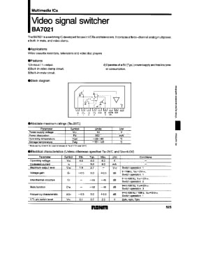 Интегрална схема  BA7021