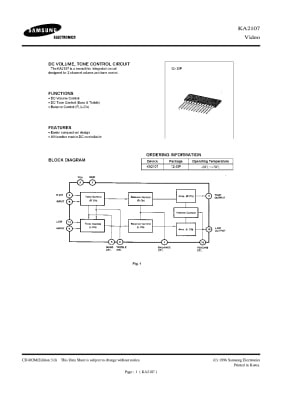 Интегрална схема  KA2107