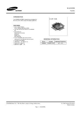 Интегрална схема  KA8309B-SMD
