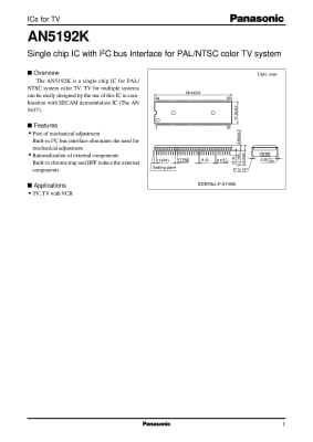 Интегрална схема  AN5192K-B DIP-64