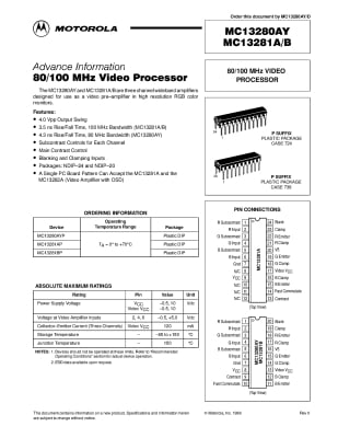 Интегрална схема  MC13281FYP