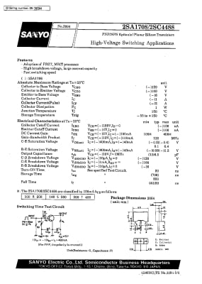 Транзистор 2SA1708 TO-92MOD