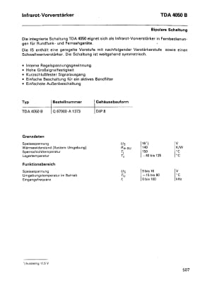Интегрална схема  TDA4050B DIP-8