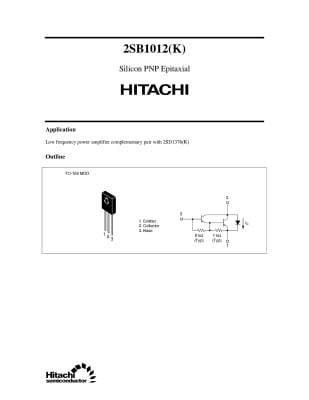 Транзистор 2SB1012