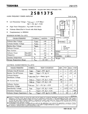 Транзистор 2SB1375