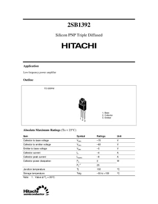 Транзистор 2SB1392