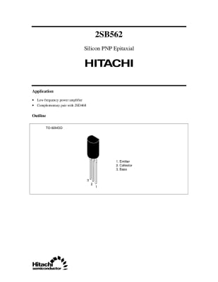 Транзистор 2SB562