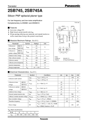 Транзистор 2SB745