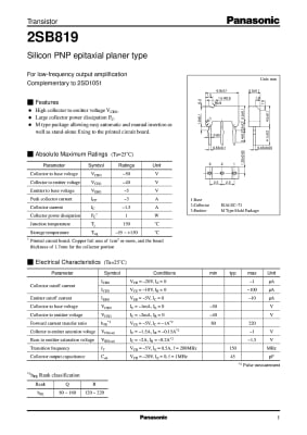 Транзистор 2SB819