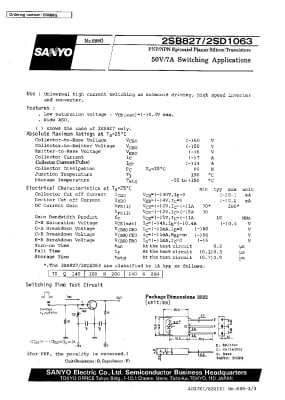 Транзистор 2SB827 TO-3P