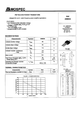 Транзистор 2SB834