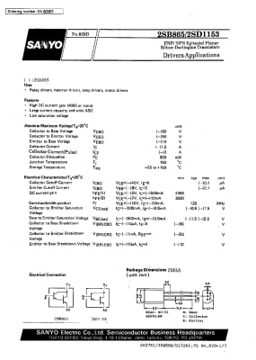 Транзистор 2SB865