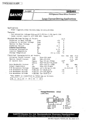 Транзистор 2SB893
