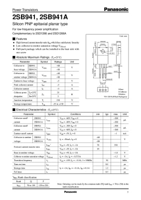 Транзистор 2SB941 TO-220F
