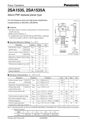 Транзистор 2SA1535 TO-220F