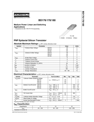 Транзистор BD180 TO-126