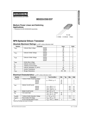 Транзистор BD237/ B TO-126