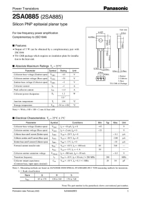 Транзистор 2SA885