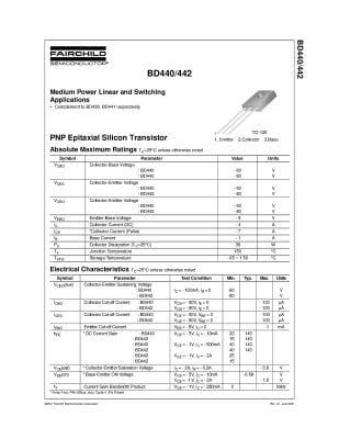Транзистор BD442 TO-126