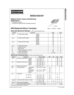 Транзистор BD535