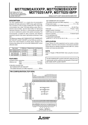 Интегрална схема  M37702R6B161FP