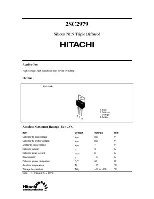 Транзистор Транзистор 2SC2979