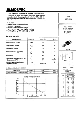Транзистор 2SC3039 TO-220