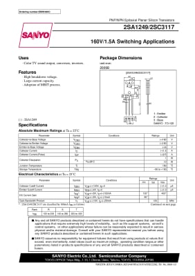Транзистор 2SC3117 TO-126
