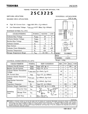 Транзистор 2SC3225 TO-92MOD