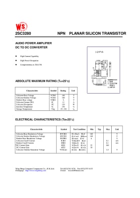 Транзистор 2SC3280 TO-264