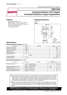 Транзистор 2SC4123 TO-218