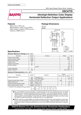 Транзистор 2SC4770 TO-218
