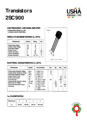 Транзистор 2SC900 TO-92