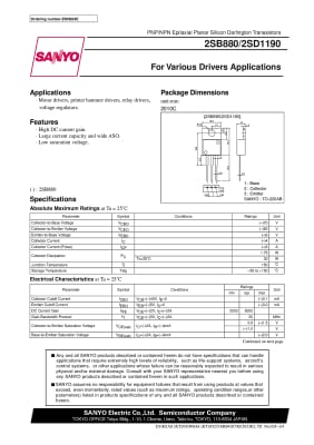 Транзистор 2SD1190