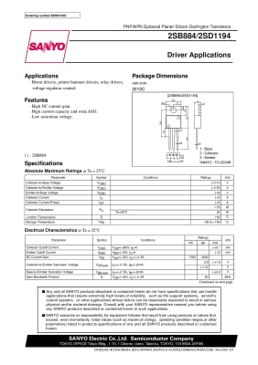 Транзистор 2SD1194