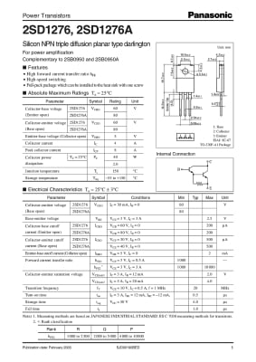 Транзистор 2SD1276 TO-220F