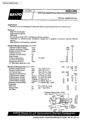 Транзистор 2SD1395