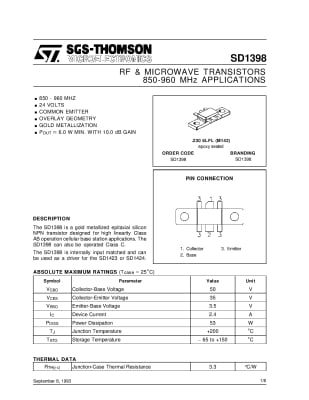 Транзистор 2SD1398 TO-3P