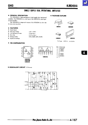 Интегрална схема  NJM3404AD SO-8