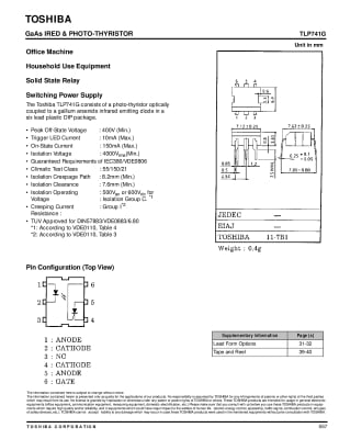 Интегрална схема  TLP741G DIP-6