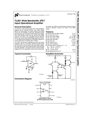 Интегрална схема  TL081CP DIP-8