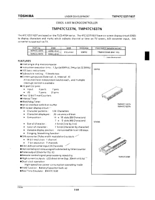 Интегрална схема  TMP47C1637RA34