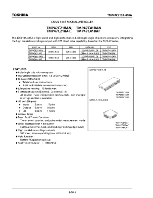 Интегрална схема  TMP47C410-6784