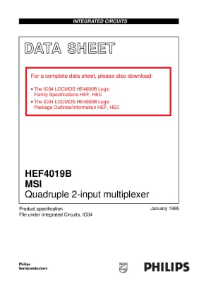 Интегрална схема  CD4019 DIP-16