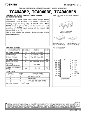 Интегрална схема  TC4040BT SMD