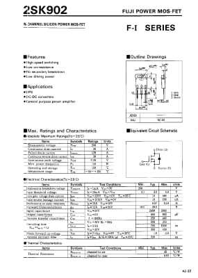 Транзистор 2SK902 TO-3P