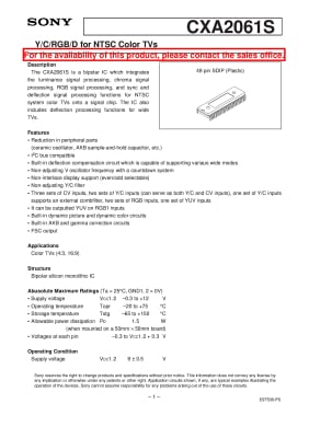 Интегрална схема  CXA2061S