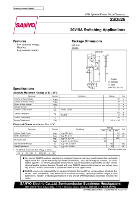 Транзистор 2SD826