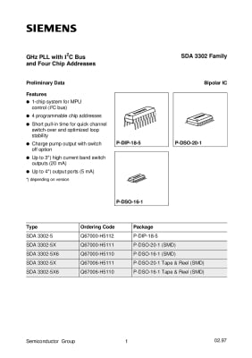 Интегрална схема  SDA3302  SMD