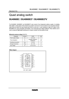 Интегрална схема  BU4066BL ZIP-16